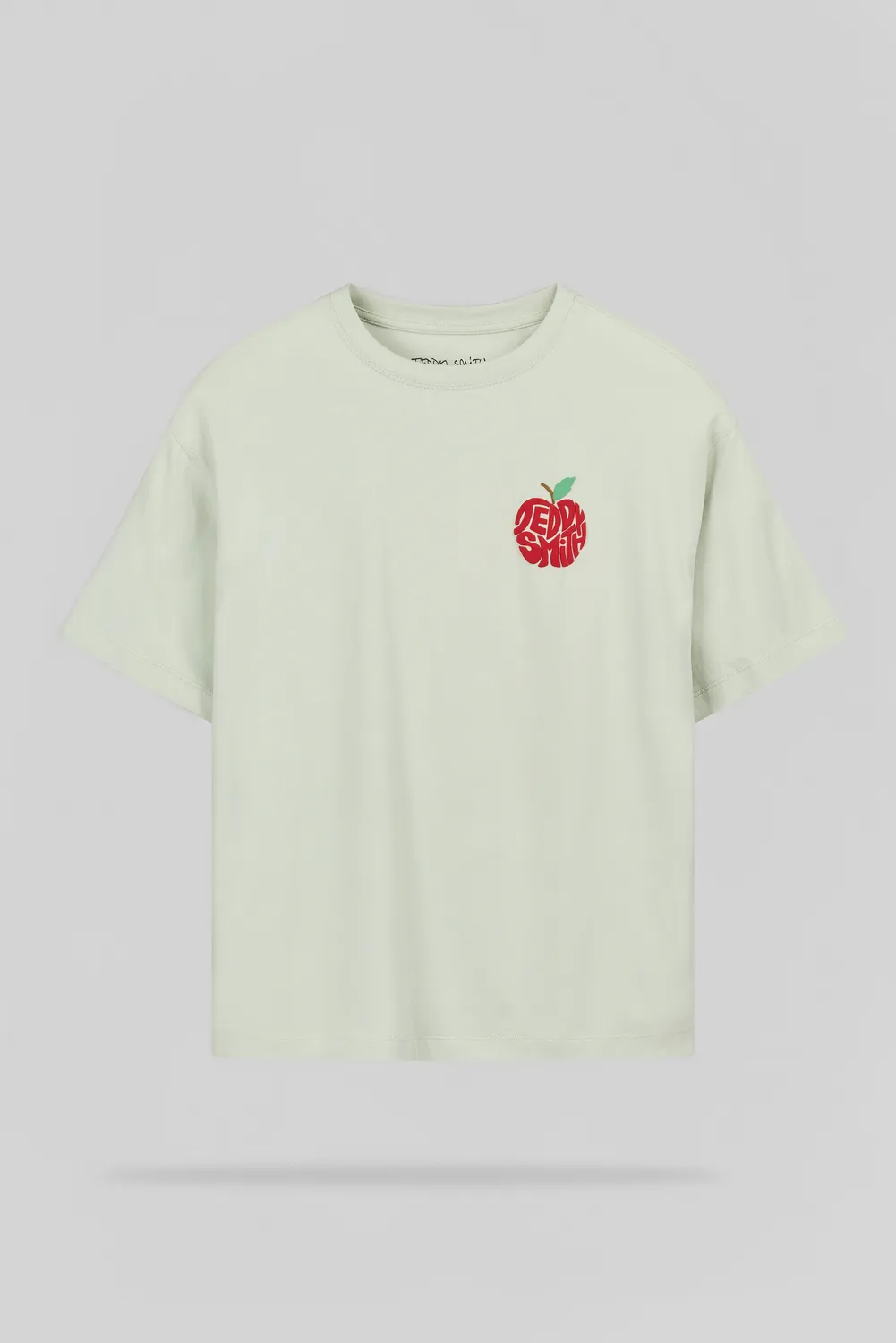 Teddy Smith T-Pom t-shirt ragazzo verde mela cotone
