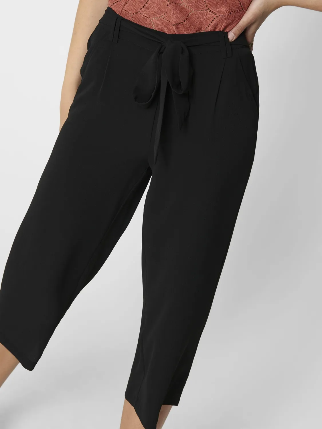 ONLY Onlwinner Palazzo pantaloni culotte neri donna