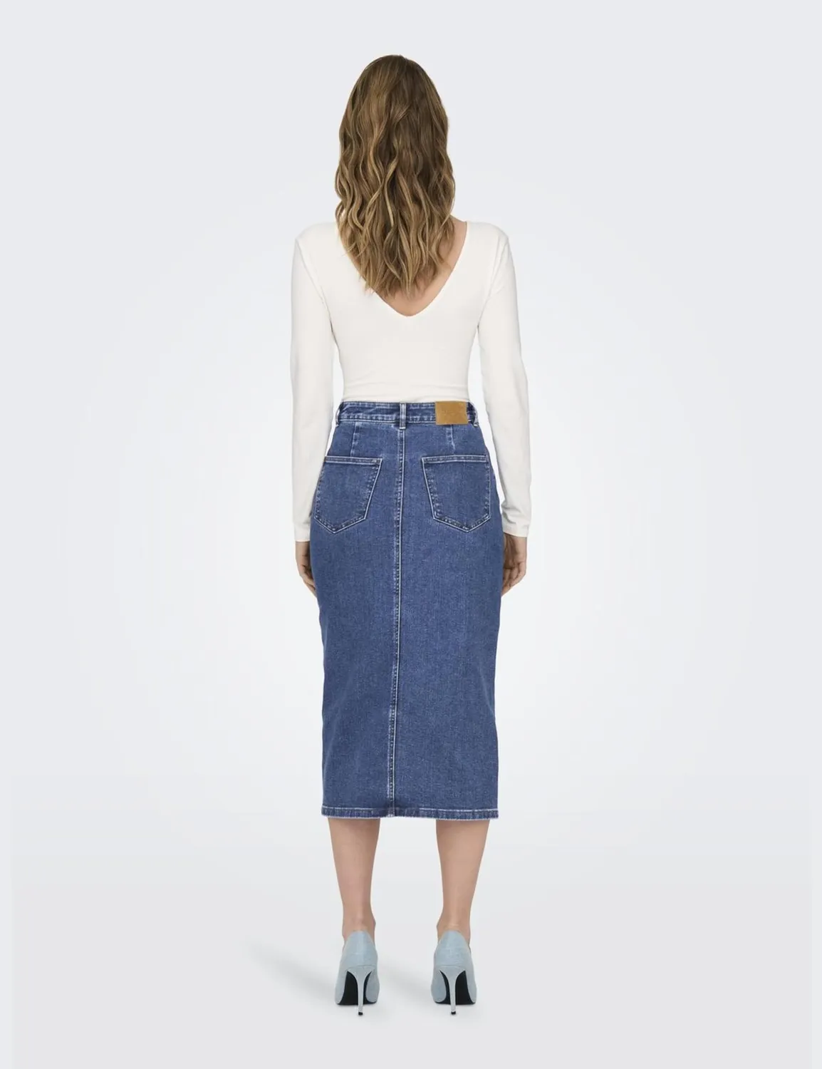Only OnlSiri gonna denim donna Medium Blue Denim M midi