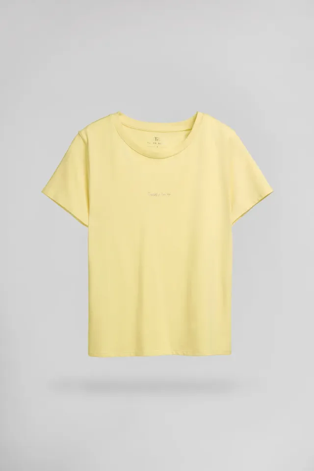 Teddy Smith T-Ribelle t-shirt donna giallo limone