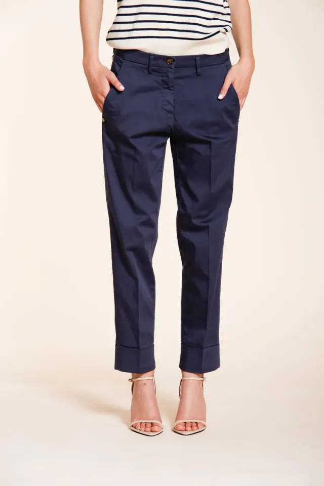 Mason's New York Carrot chino donna blu navy