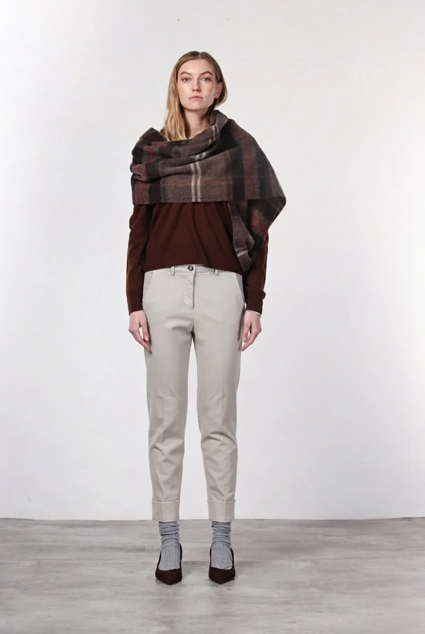 Mason's New York Carrot chino donna sabbia lana