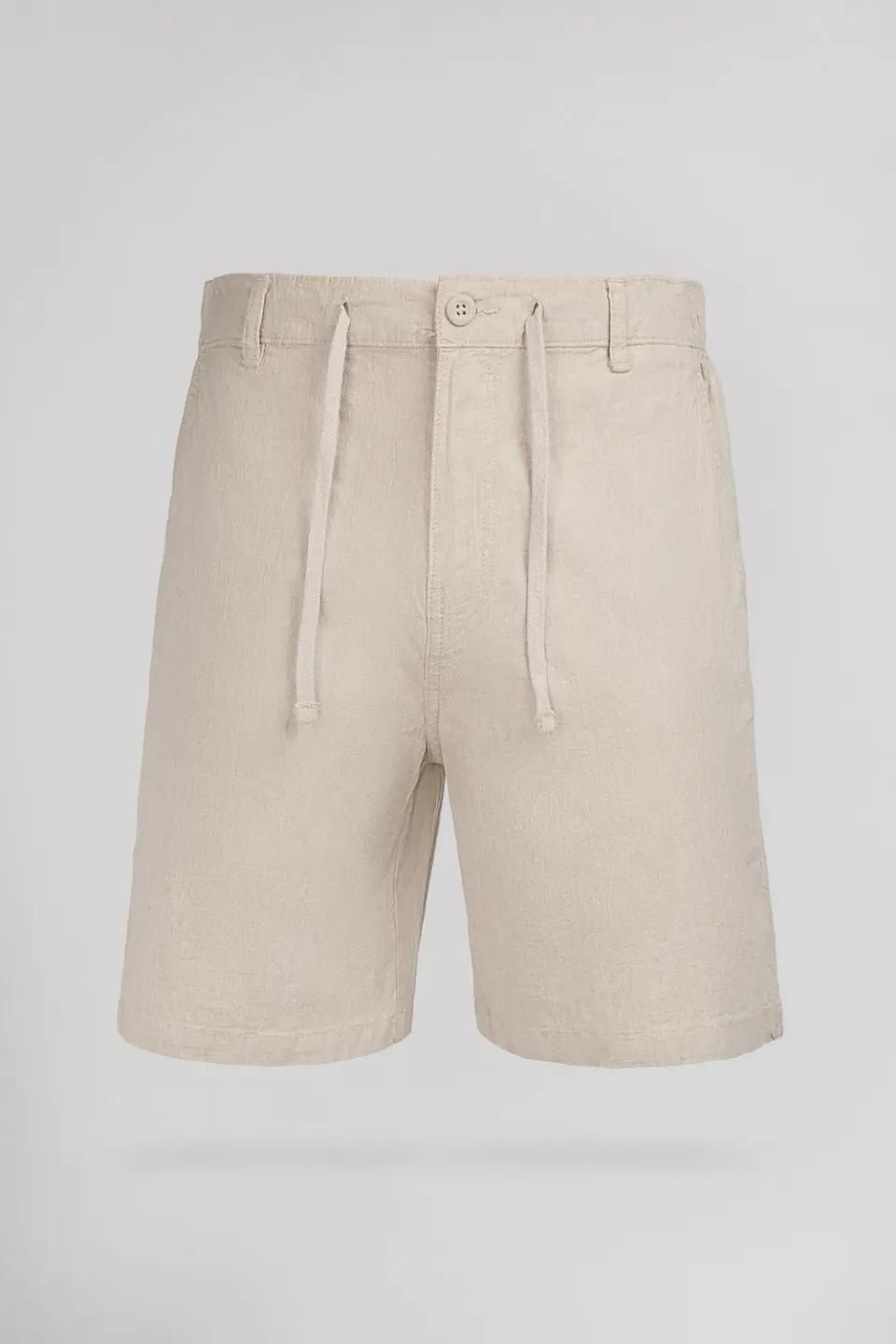 Teddy Smith S-Linen Chino Short Beige Lino Uomo