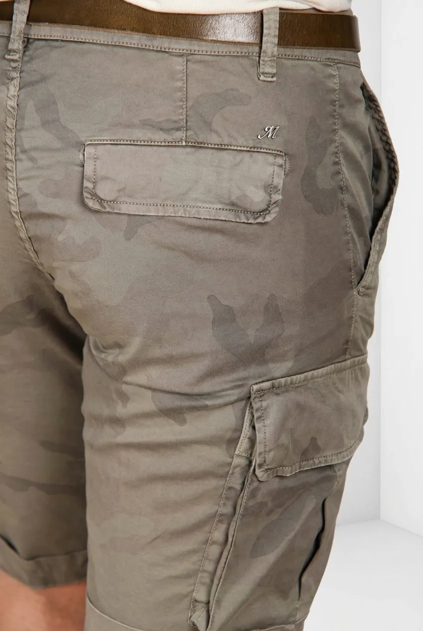 Mason's Chile bermuda cargo camouflage salvia slim