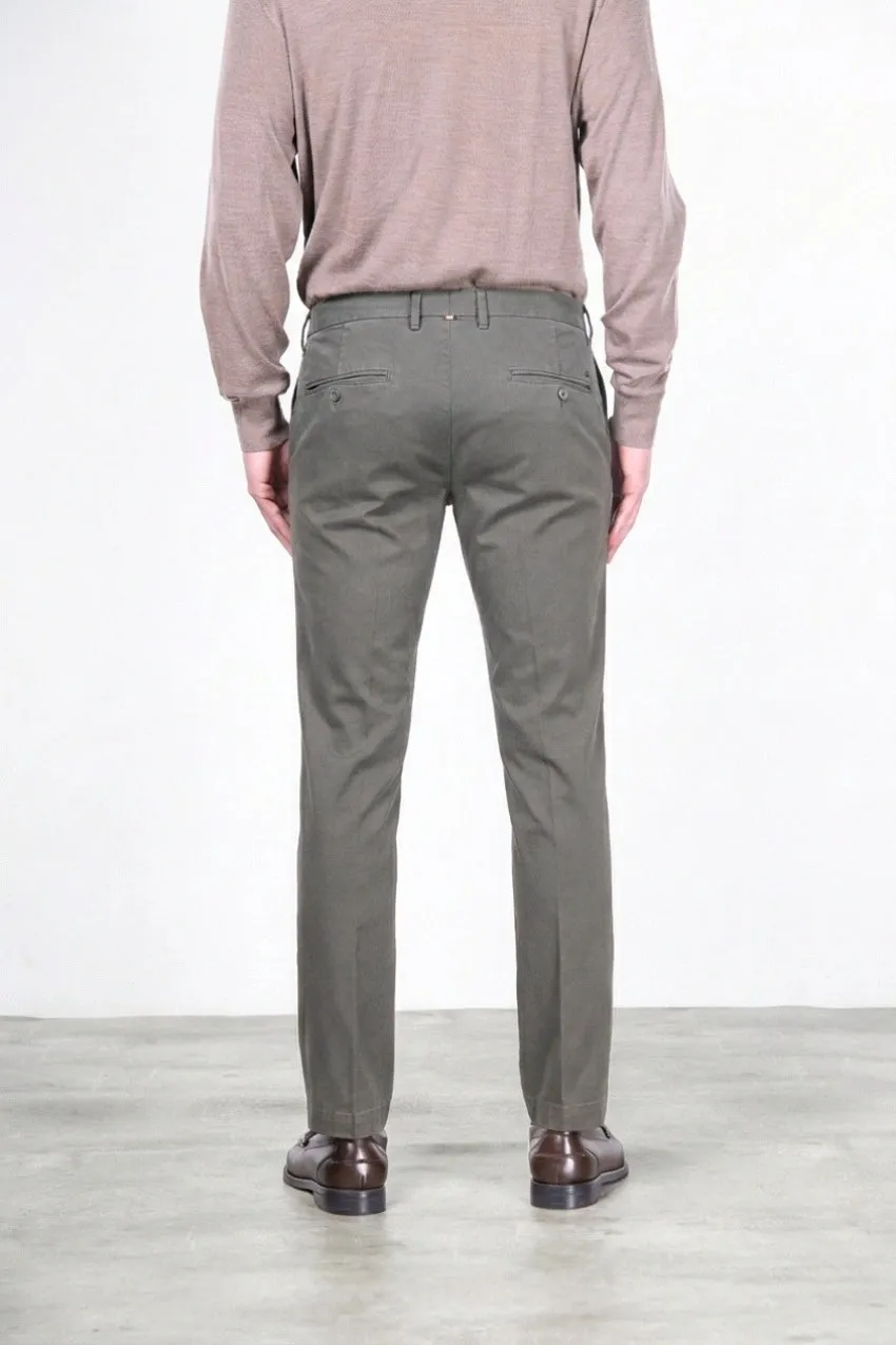 Mason's New York chino uomo grigio scuro regular fit gabardina
