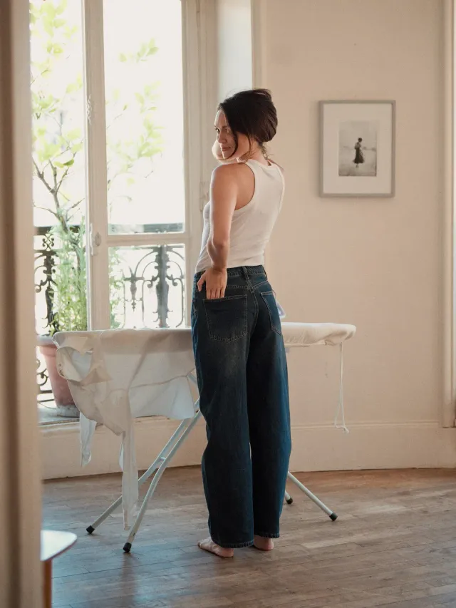 Oraije Pascal jeans barrel blu vintage