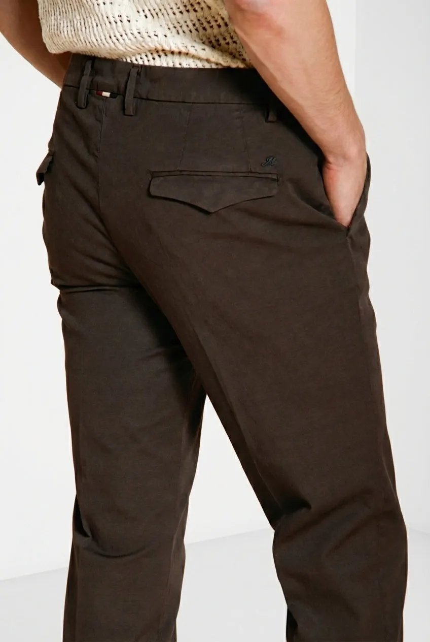 Mason's Torino City Icon Flex chino marrone slim fit