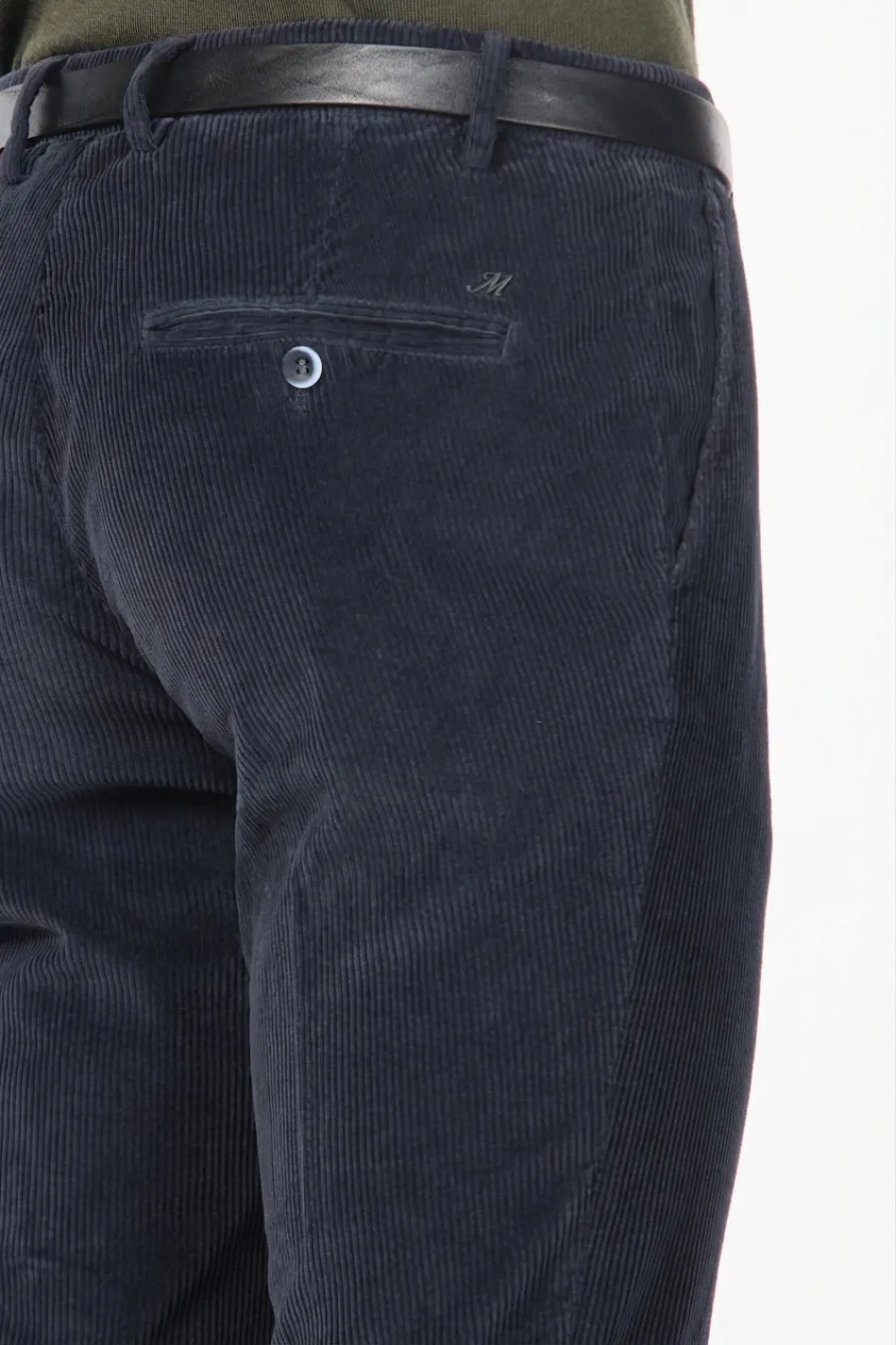 Mason's Milano chino uomo blu notte velluto