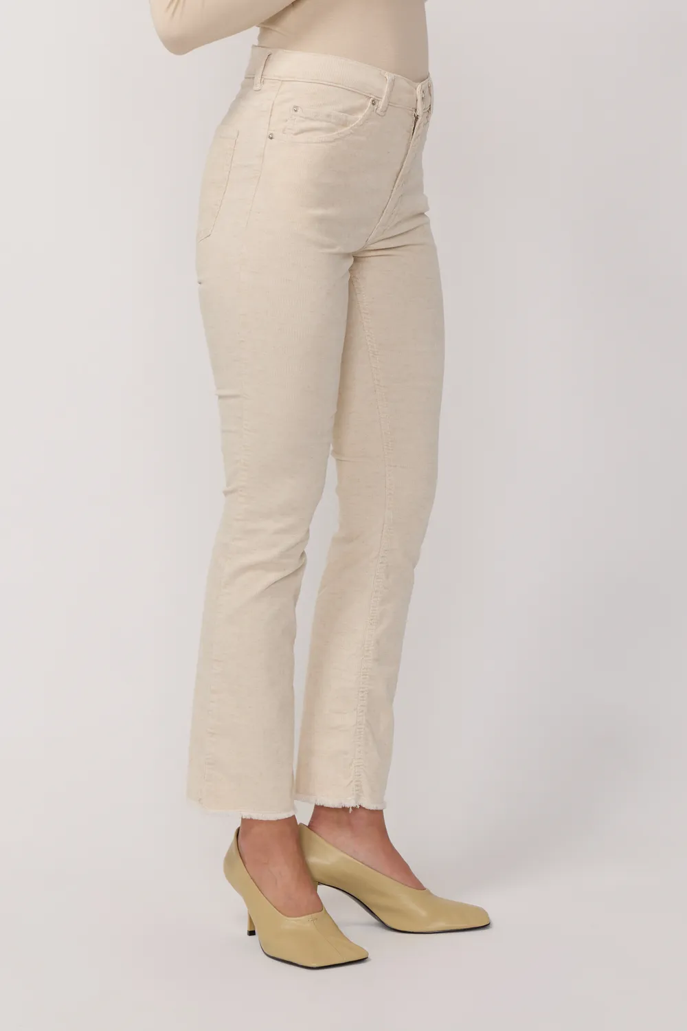 acquaverde Cara pantalone velluto natural bootcut