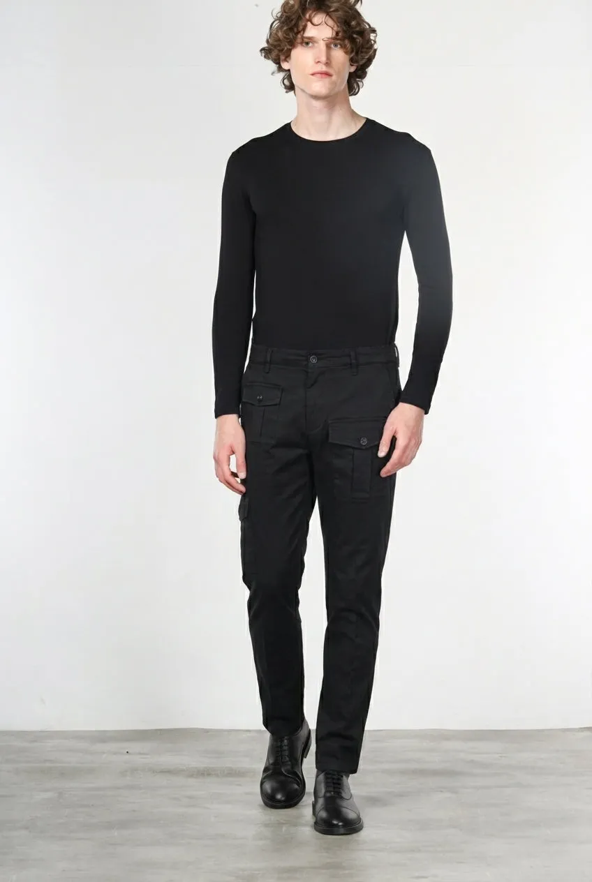 Mason's George Coolpocket cargo uomo nero carrot fit