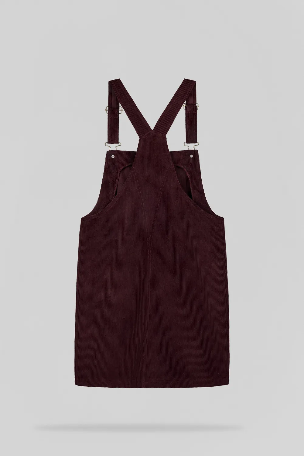 Teddy Smith R-Rollie Bordeaux abito salopette donna velluto