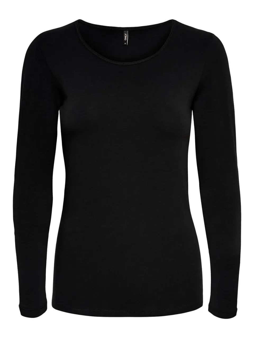 Only Onllive Love maglia donna maniche lunghe girocollo nero