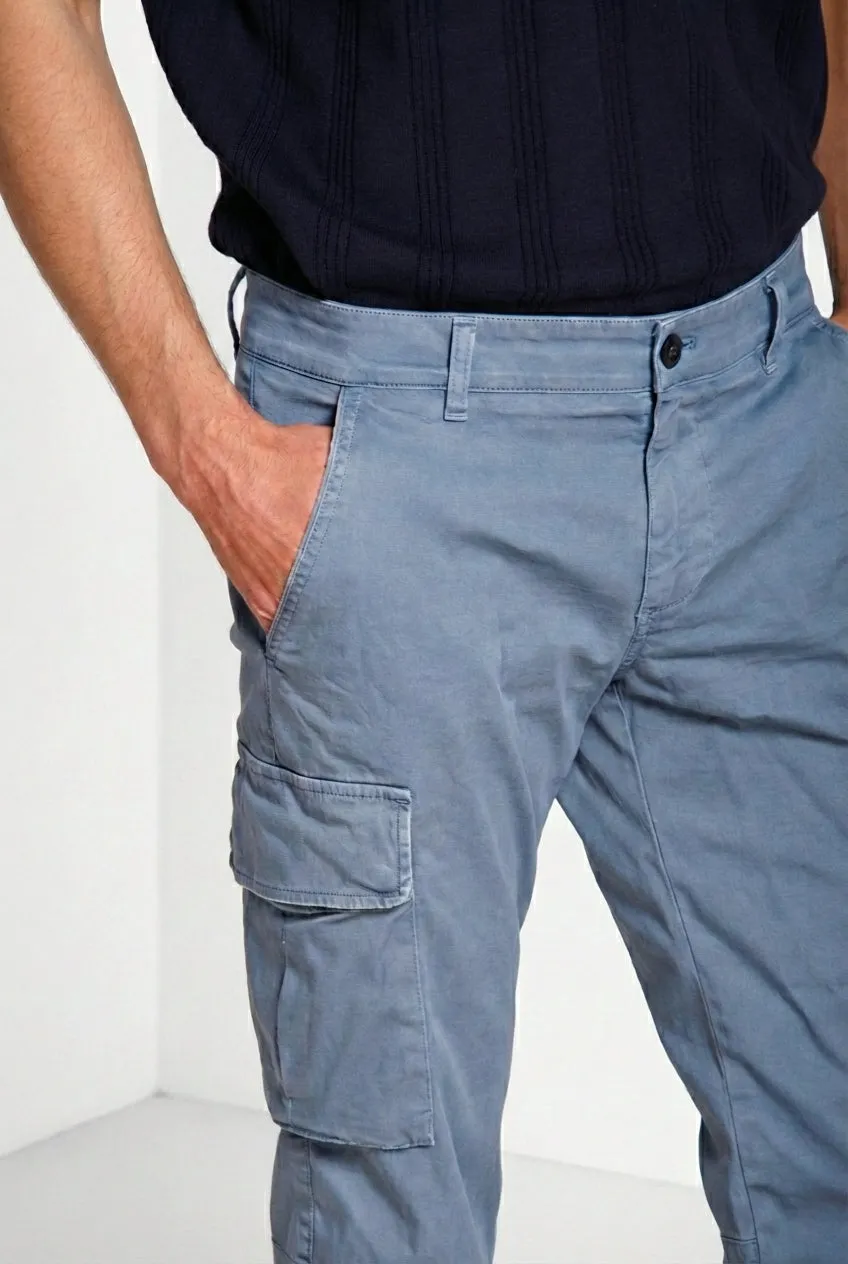 Mason’s Chile cargo uomo celeste extra slim