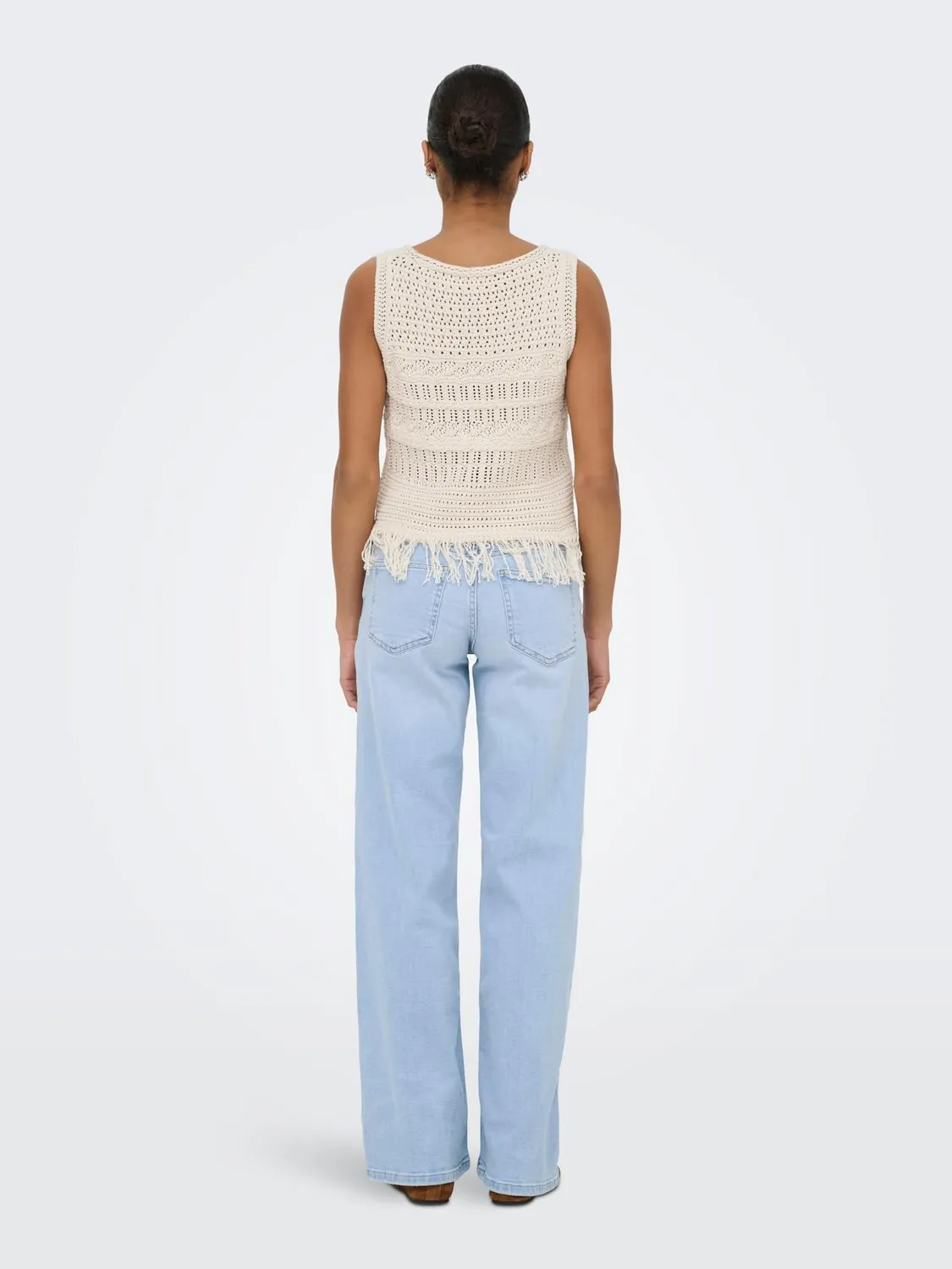 ONLY Onljudy-O vita bassa jeans donna M dritti