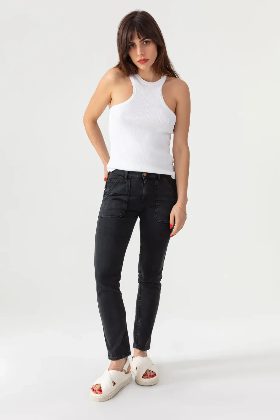 Acquaverde Pierce pantalone black stone stretch