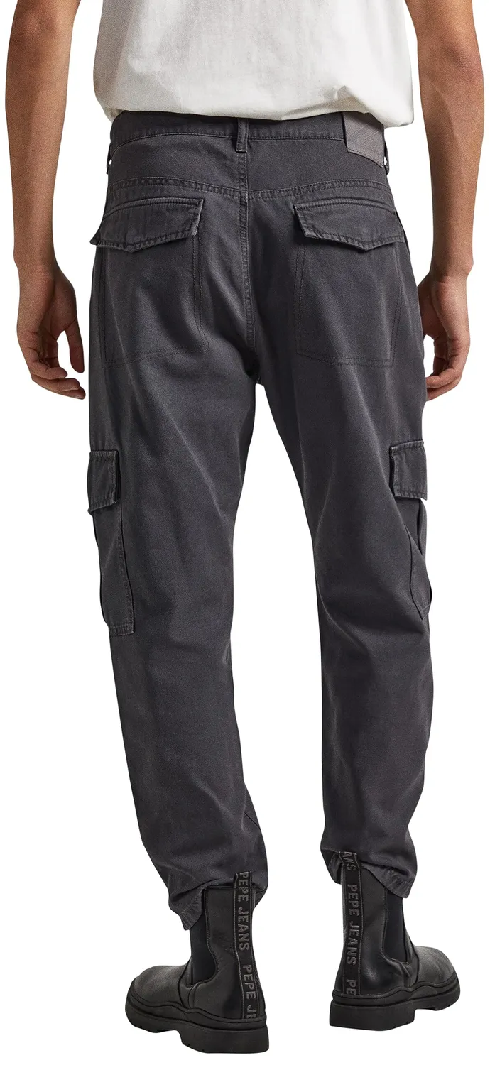 Pepe Jeans Nolan pantaloni uomo nero washed affusolato