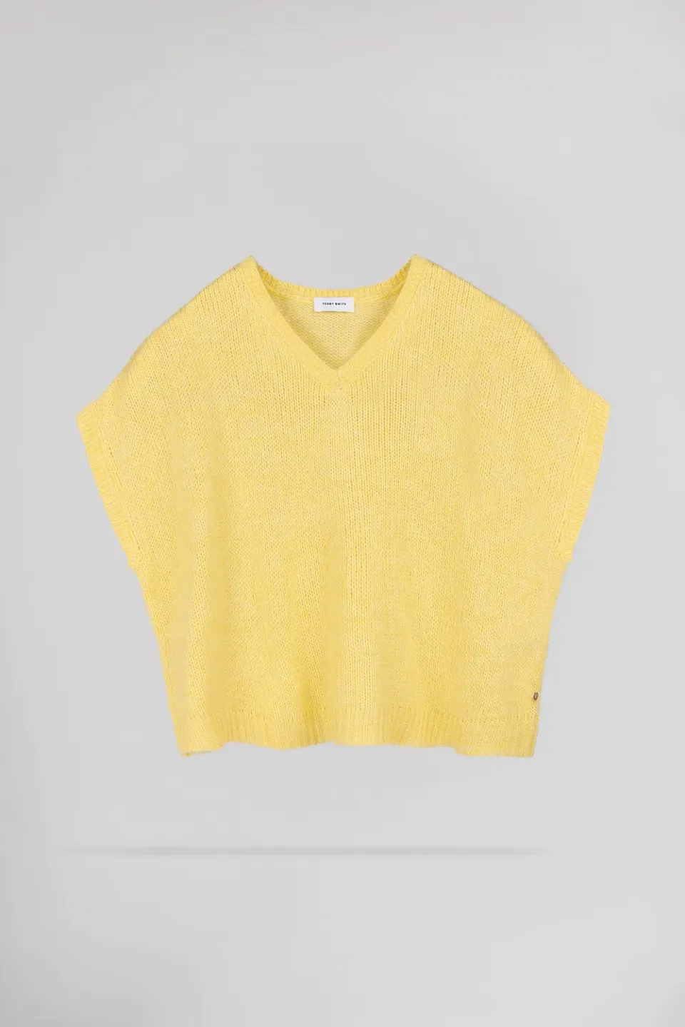 Teddy Smith P-Mochi Pull Donna Giallo Citrone Oversize Lana