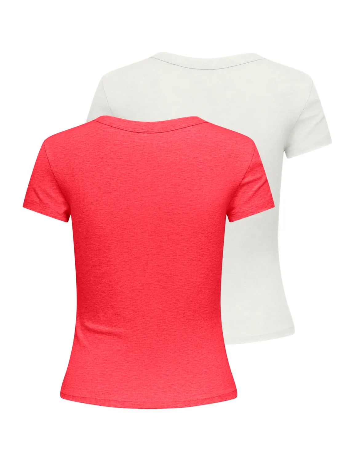 Only Onleasy Top t-shirt donna 2 pack corallo