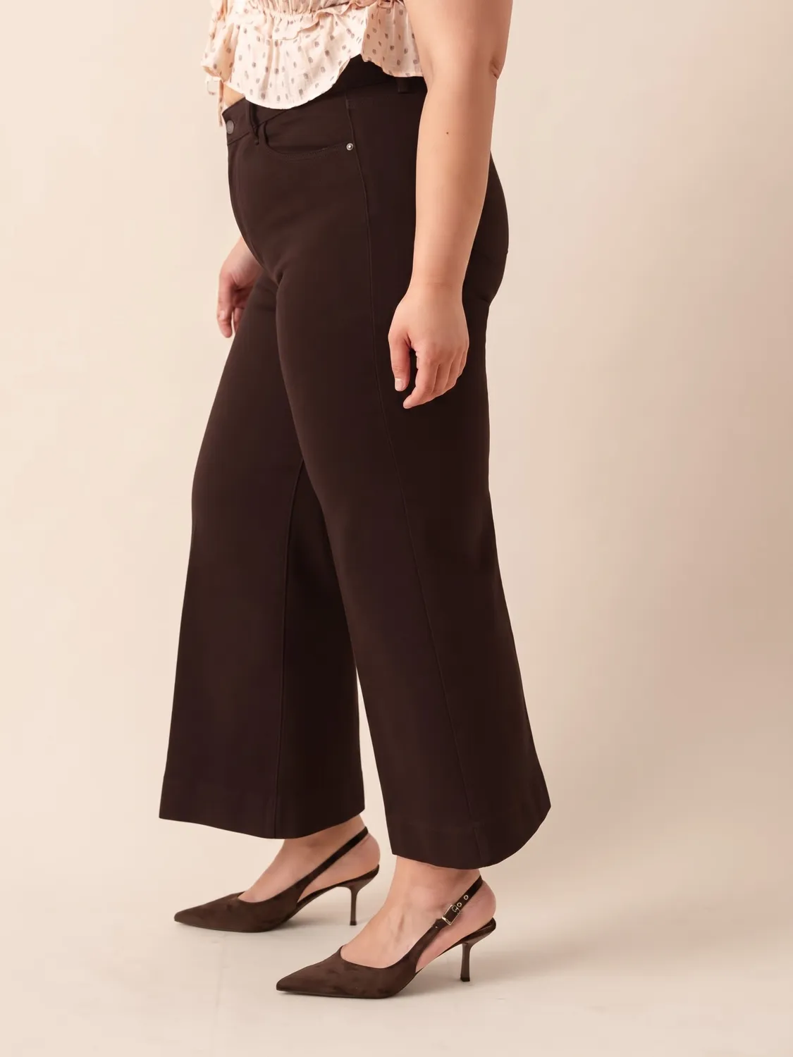 Oraije Vienna jeans wide cioccolato regular 1m60-1m70