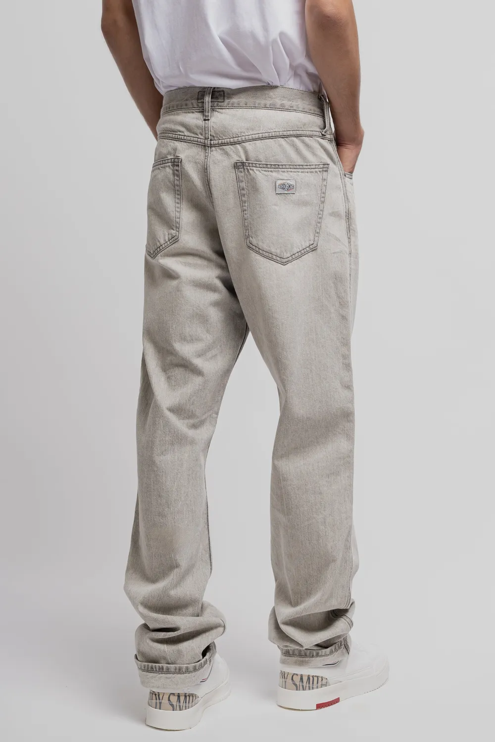 Teddy Smith Memphis Straight jeans uomo grigio chiaro L32 baggy
