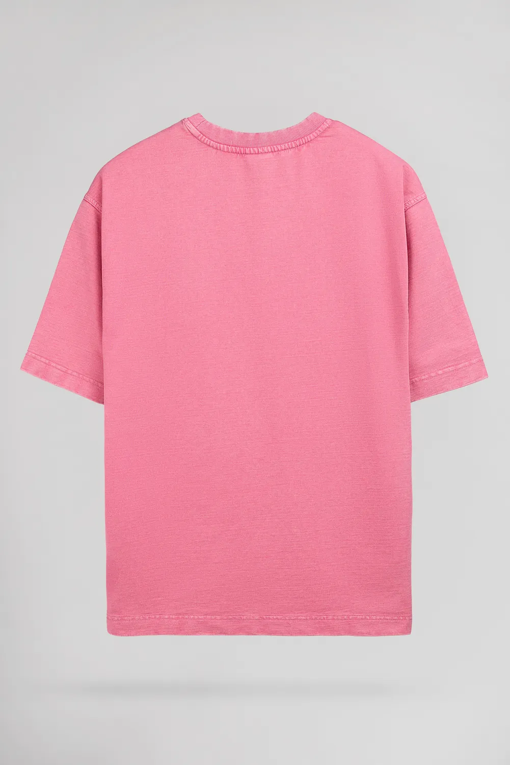 Teddy Smith S-Hawk RC t-shirt uomo rosa loose delavata