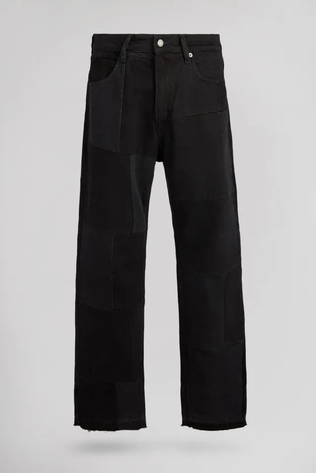 Teddy Smith Memphis Straight jeans relaxed nero grigio L32