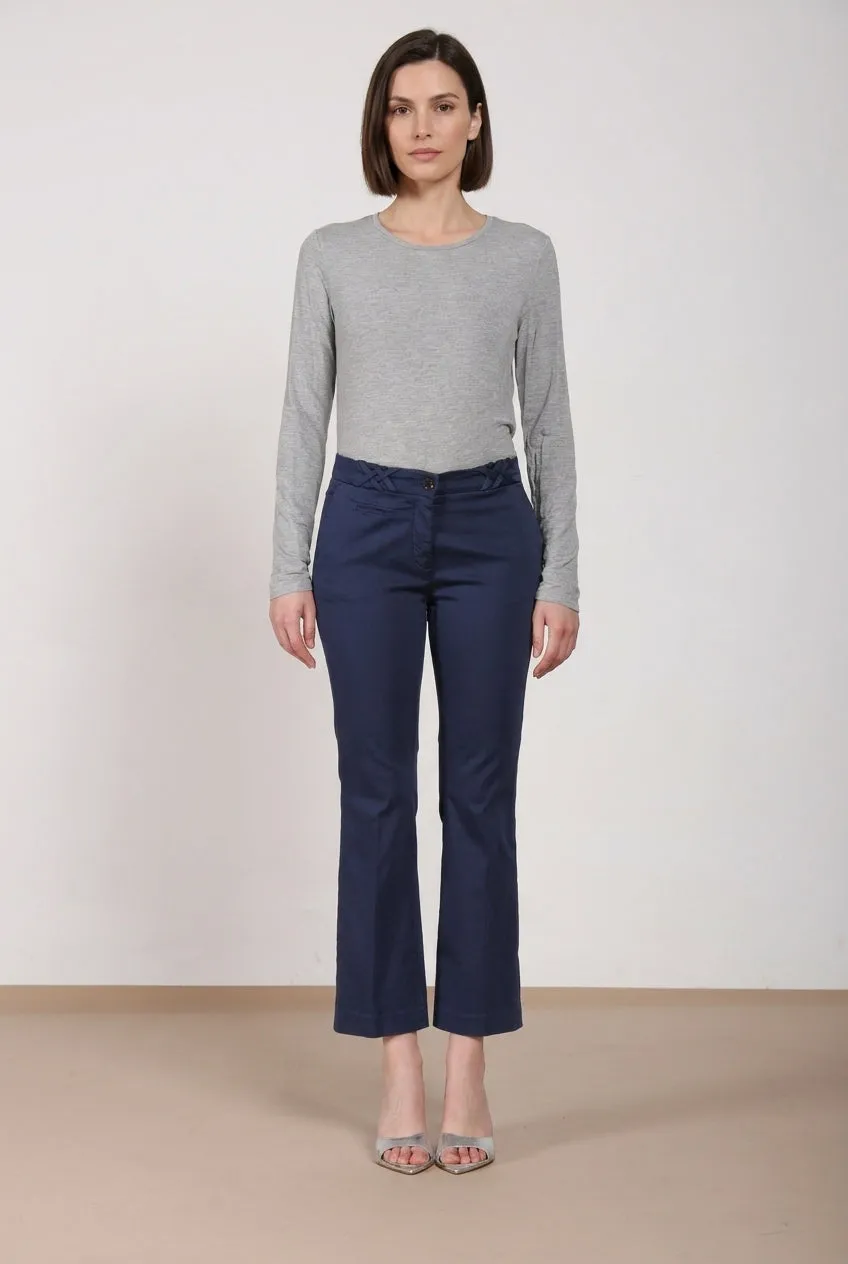 Mason's New York Trumpet chino donna blu royal slim fit