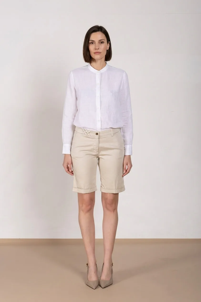 Mason's New York bermuda chino donna stucco slim
