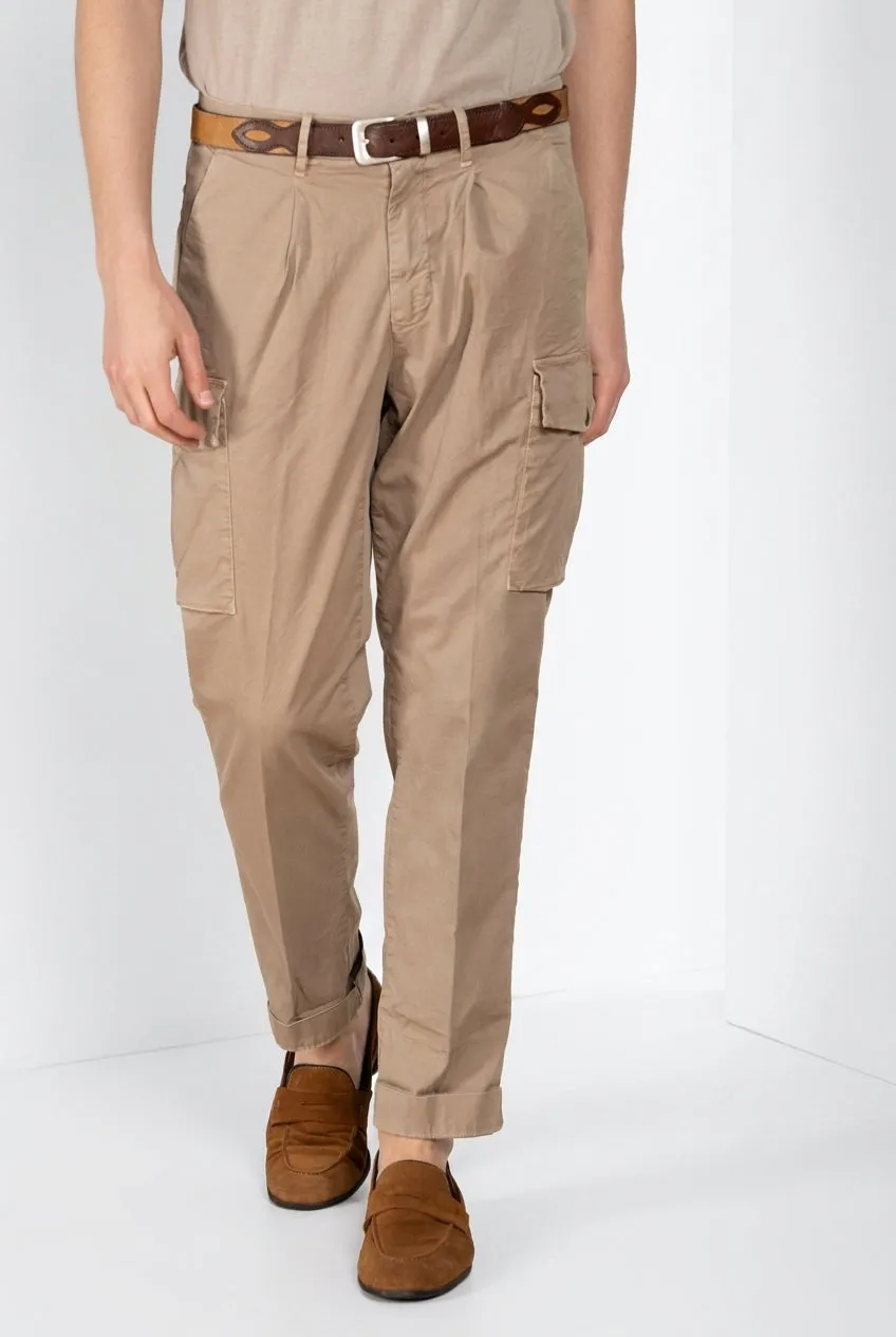 Mason's Boston pantalone cargo uomo kaki relaxed
