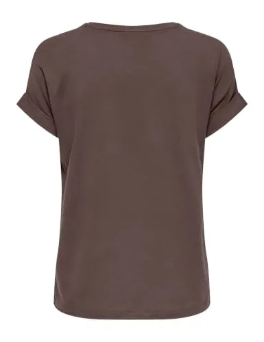 ONLY Moster S/S maglietta marrone ampia viscosa