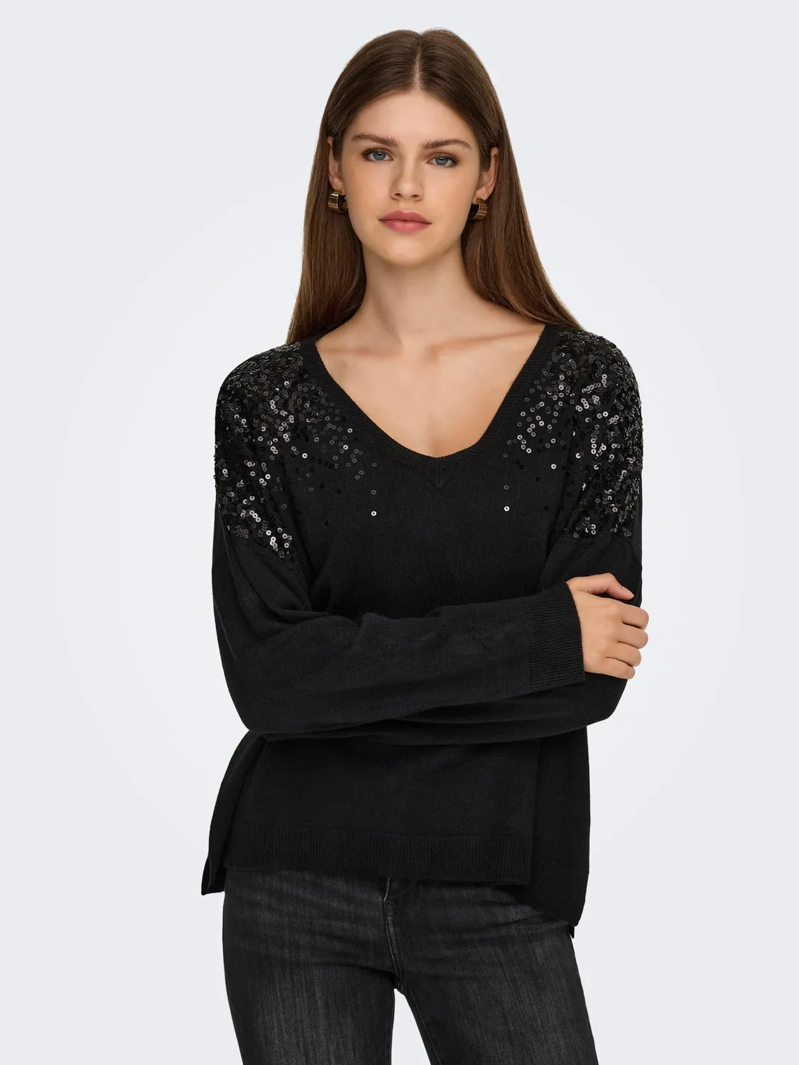 ONLY Onlstarry Pullover Maglia Donna Mauve Wine Calda