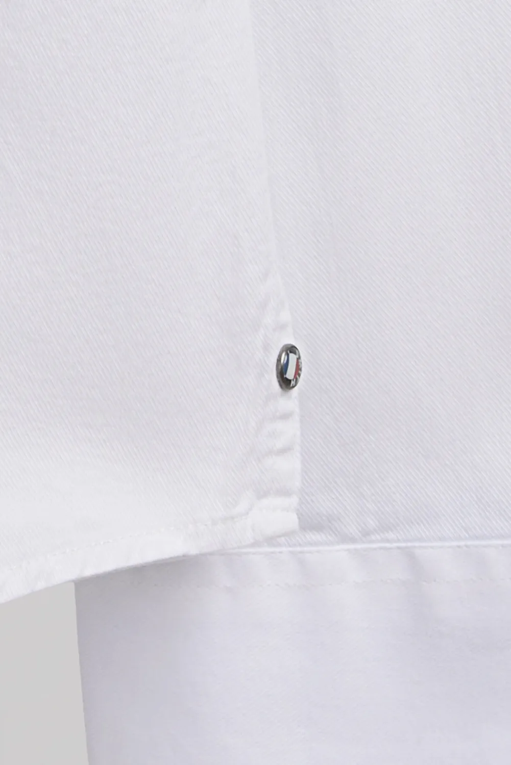 Teddy Smith C-Volt 2 ML Blanc Camicia Uomo Bianca Twill