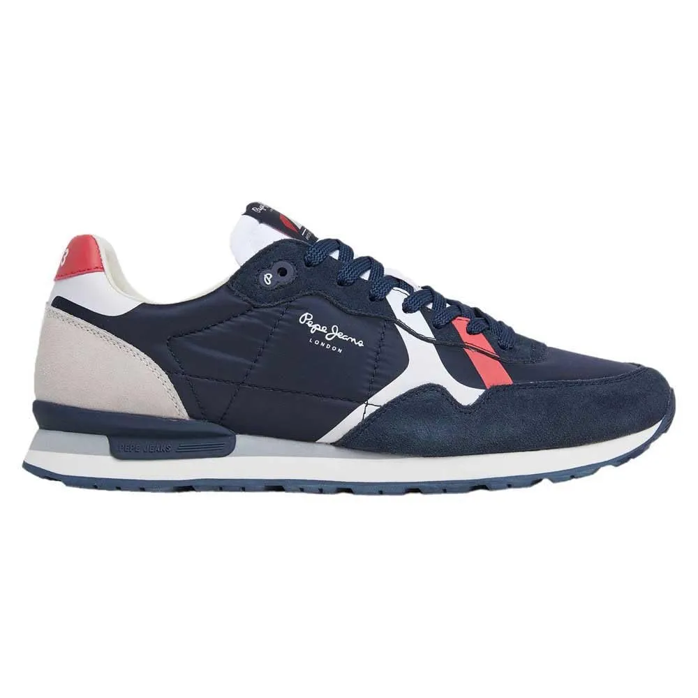 Pepe Jeans Brit Road sneakers uomo bianche pelle