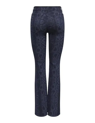 ONLY Onlpython HW Flare Snake jeans M 30L