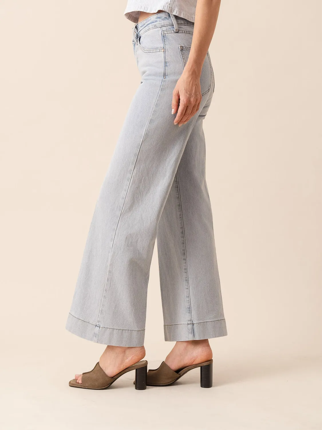 Oraije Vienna jeans larghi azzurro chiaro