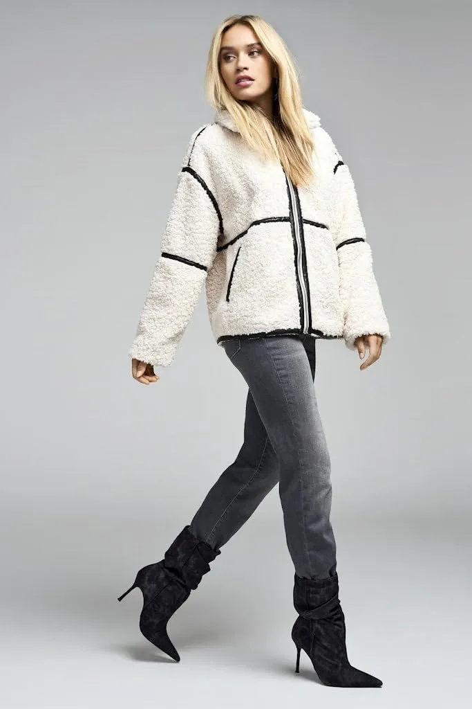 ONLY Onlparis giacca teddy panna S
