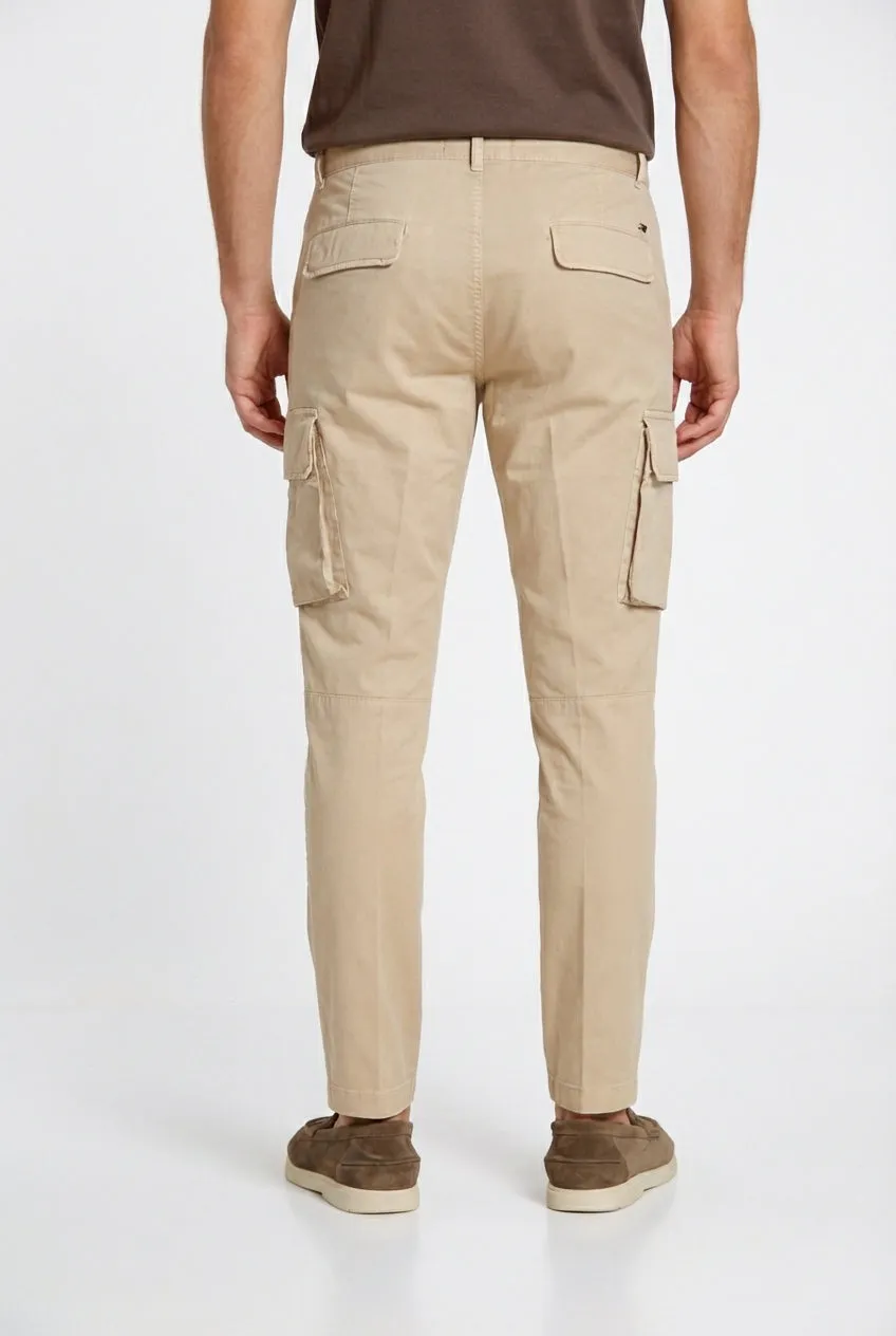 Mason's Chile Pantalone Cargo Uomo Beige Chiaro Regular