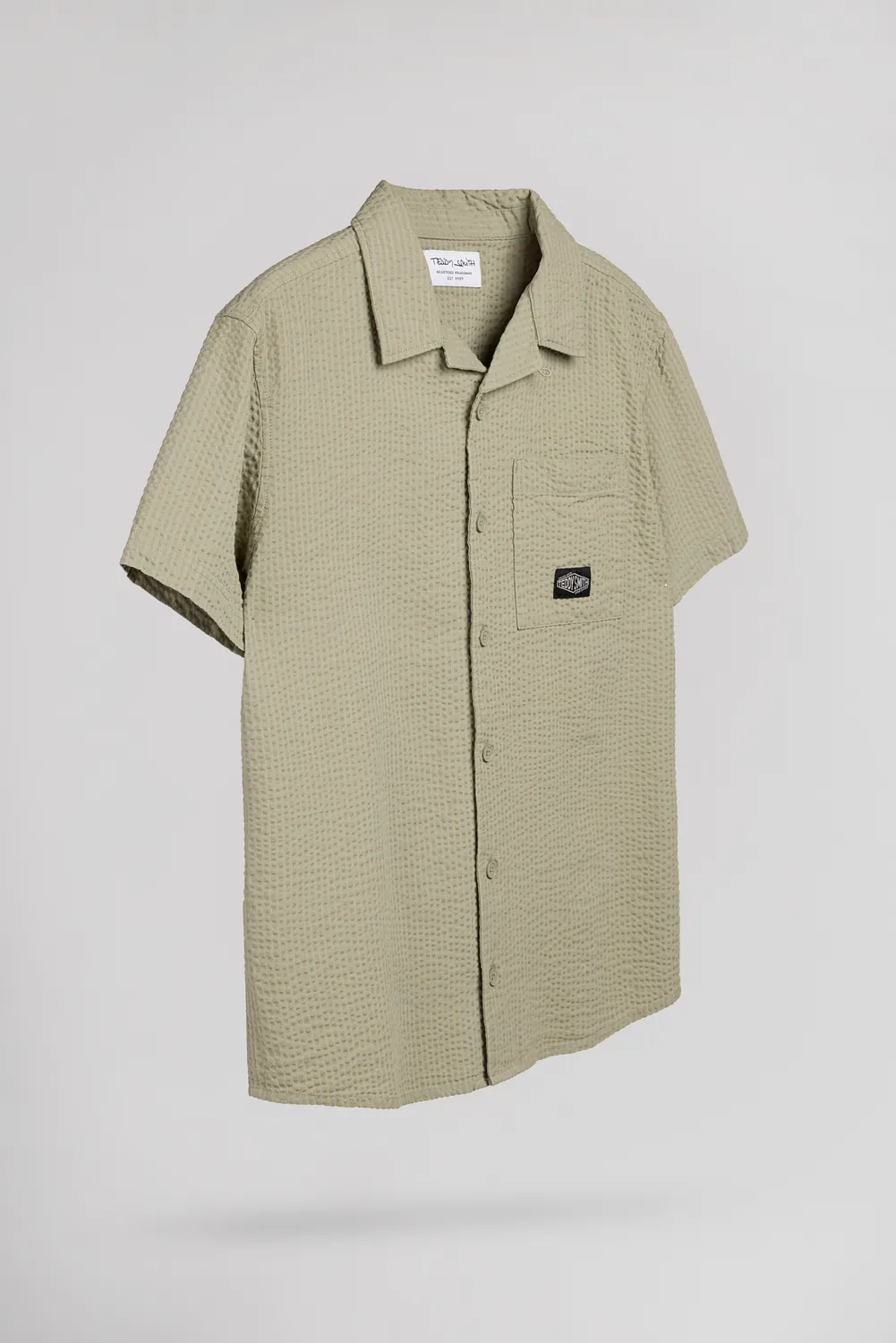 Teddy Smith C-Kyo camicia bambino kaki maniche corte