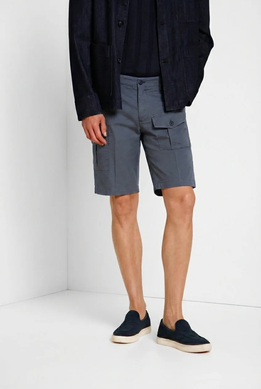 Mason's George Coolpocket bermuda cargo azzurra stretch