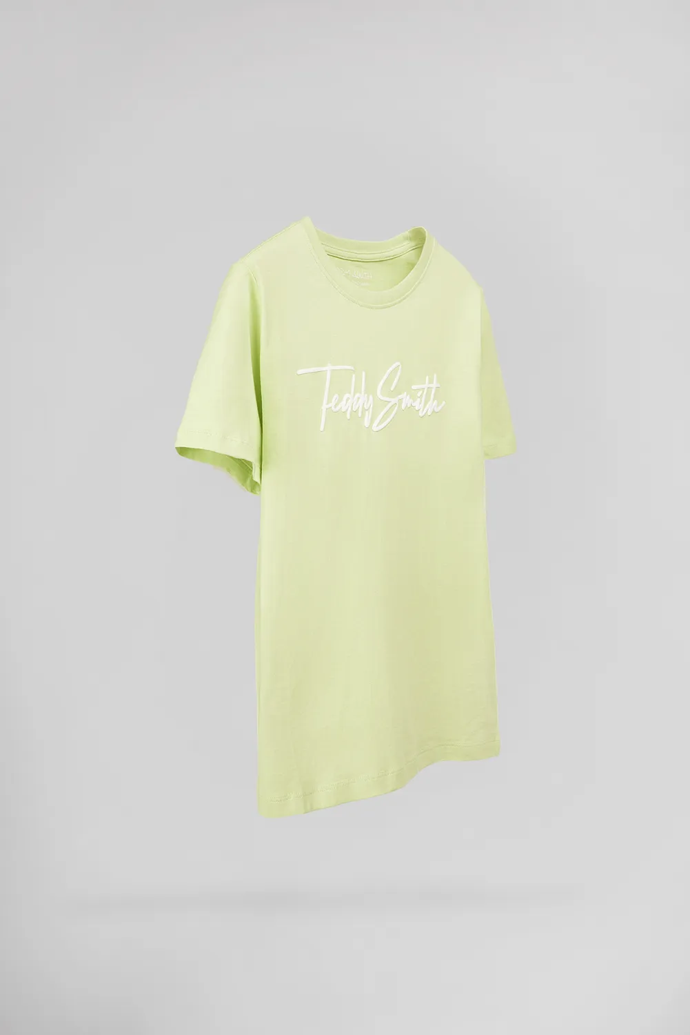 Teddy Smith T-Evan MC JR T-Shirt Citron Pâle Bimbo