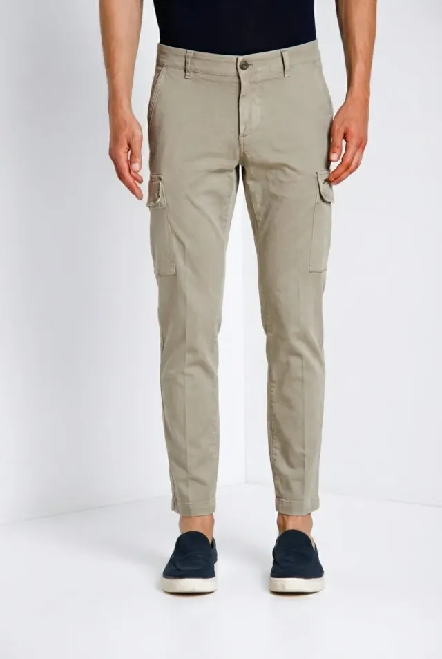 Mason's Chile pantalone cargo uomo salvia extra slim