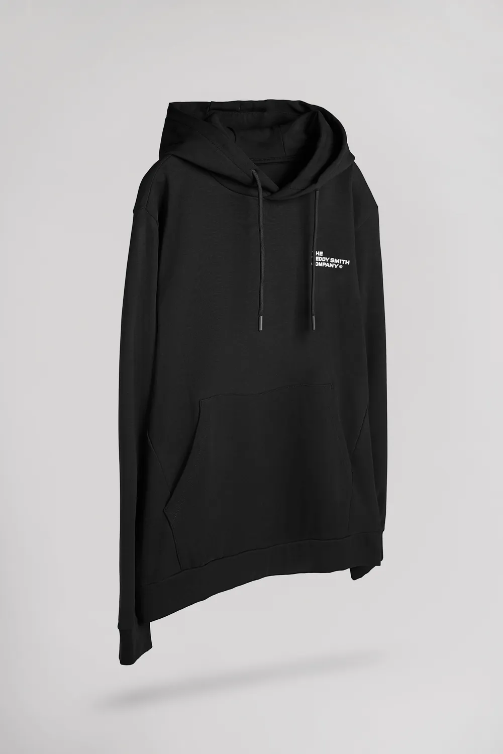 Teddy Smith S-Company Hoody felpa cappuccio nero elasticizzata