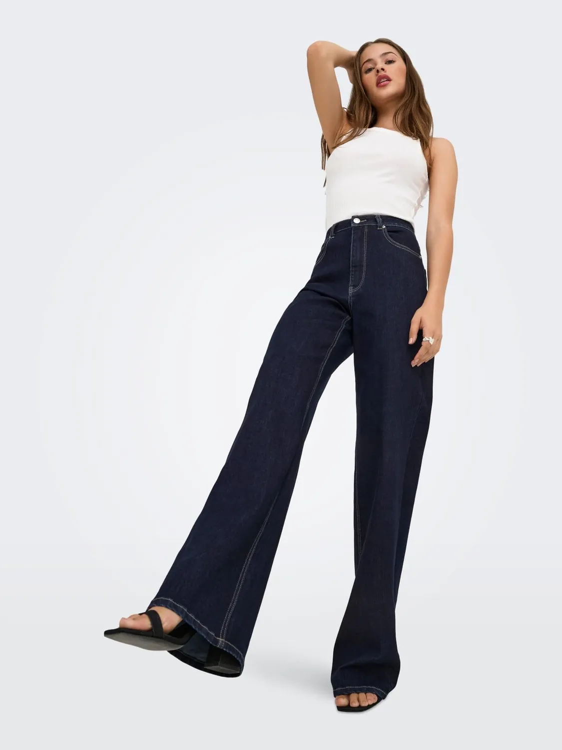 ONLY ONLJUICY-WAUW jeans wide donna L 30L