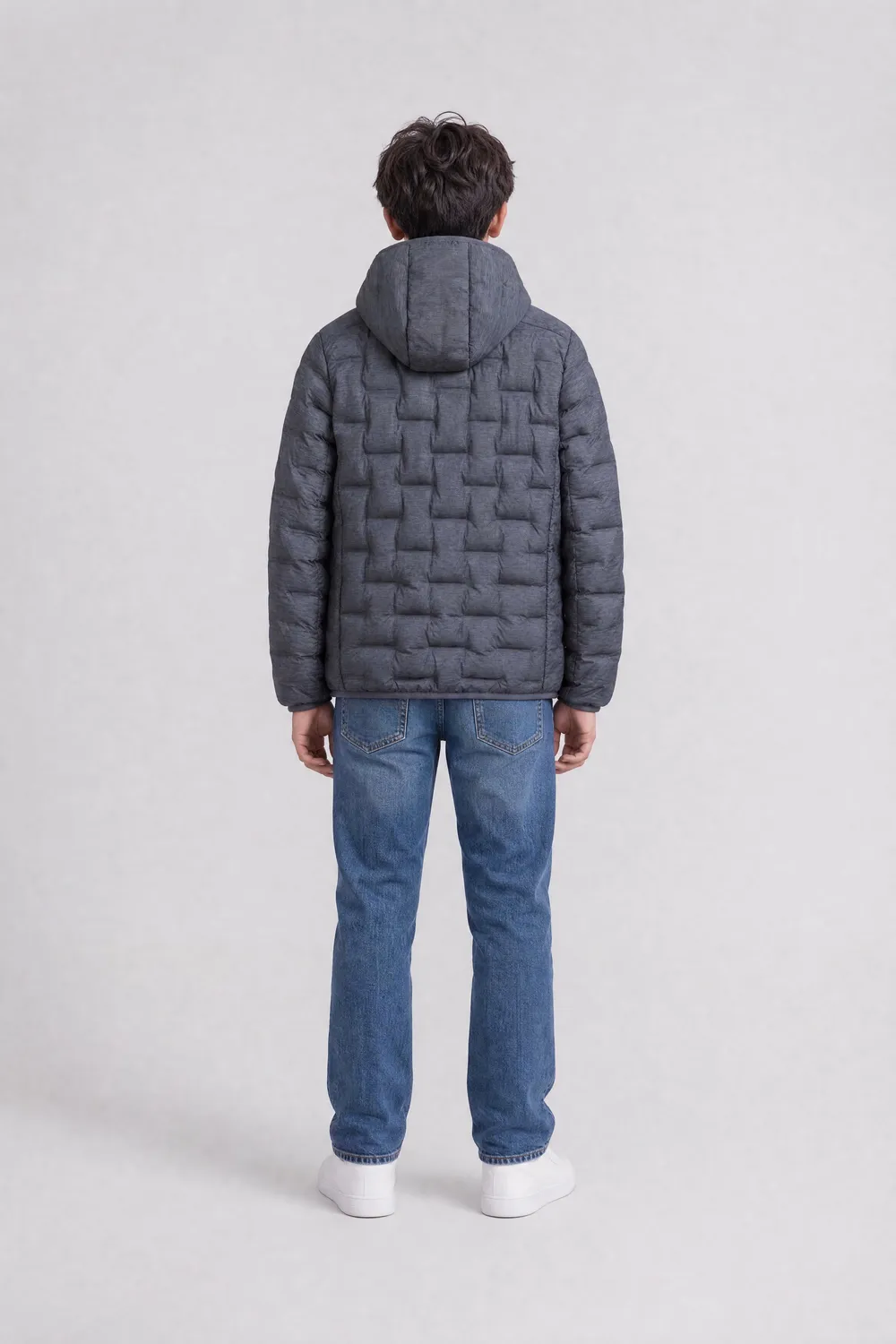 Teddy Smith Blighter JR piumino ragazzo black leggero cappuccio