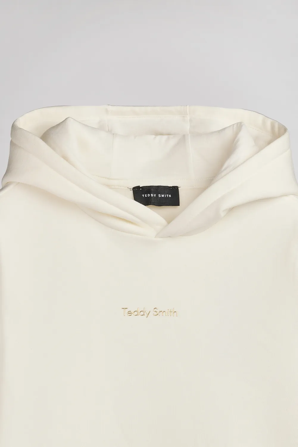 Teddy Smith S-Solene JR felpa cappuccio middle white bambina