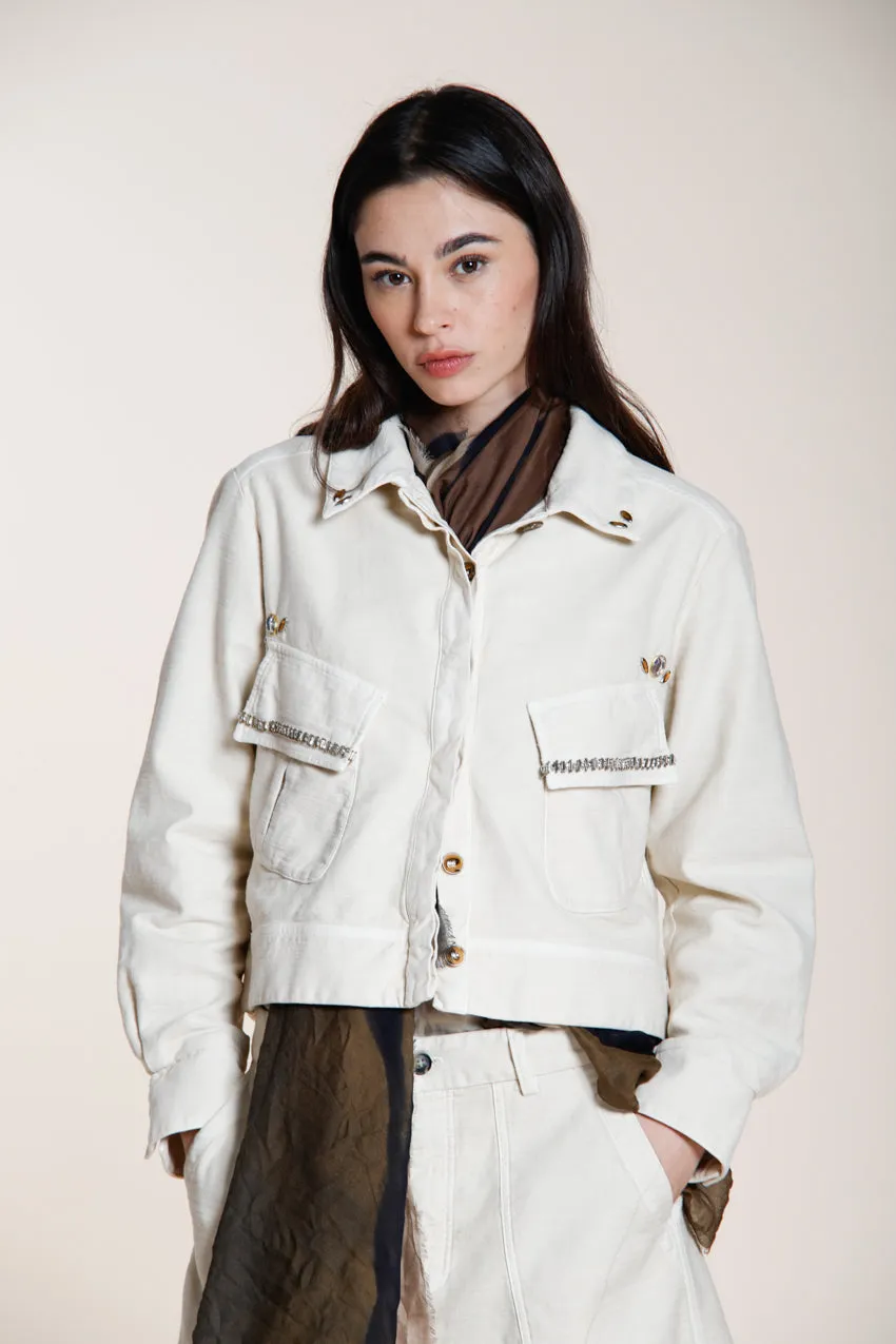 Mason's San Diego giubbotto donna latte cotone