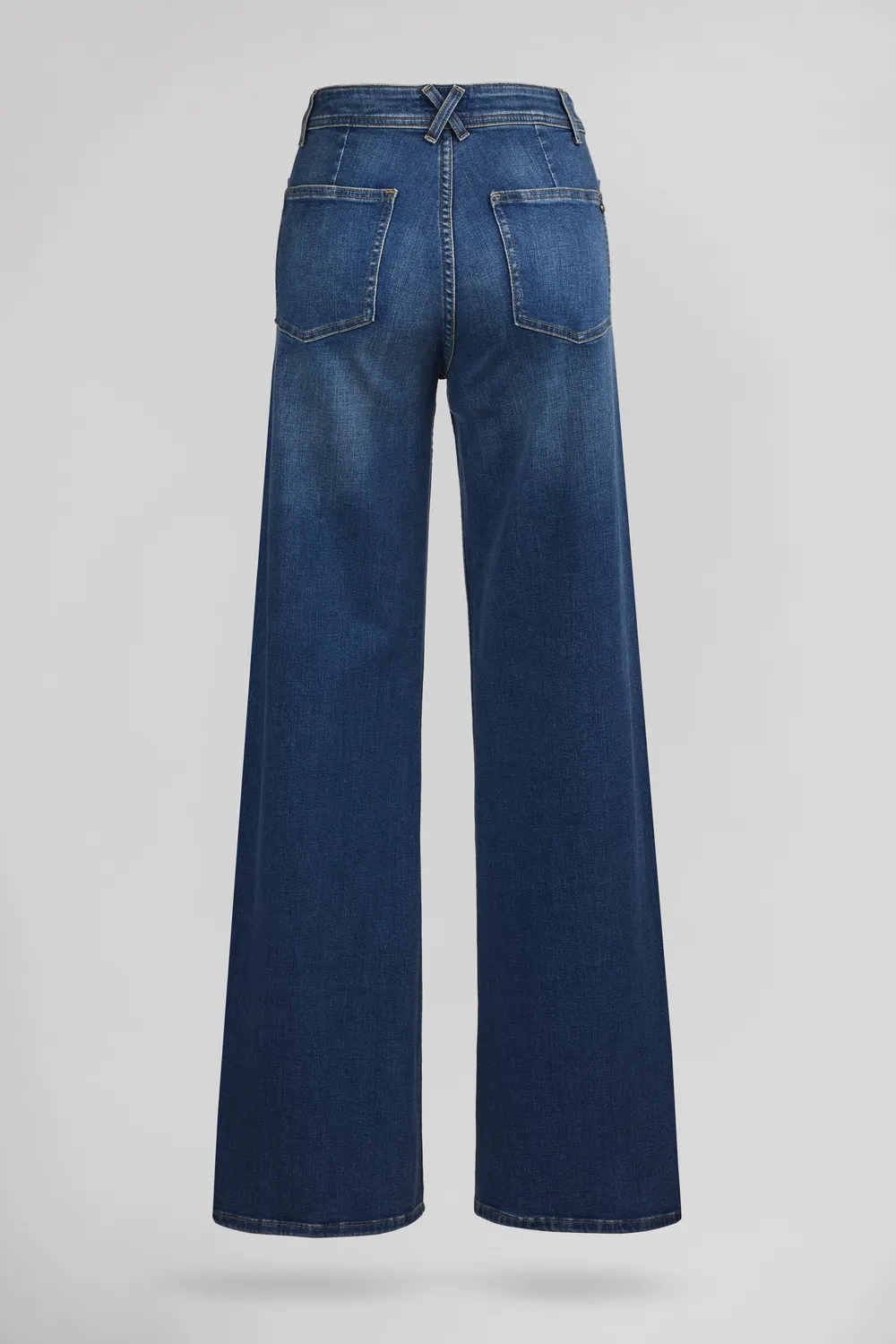 Teddy Smith P-Josefa Button jeans flare vintage indigo donna