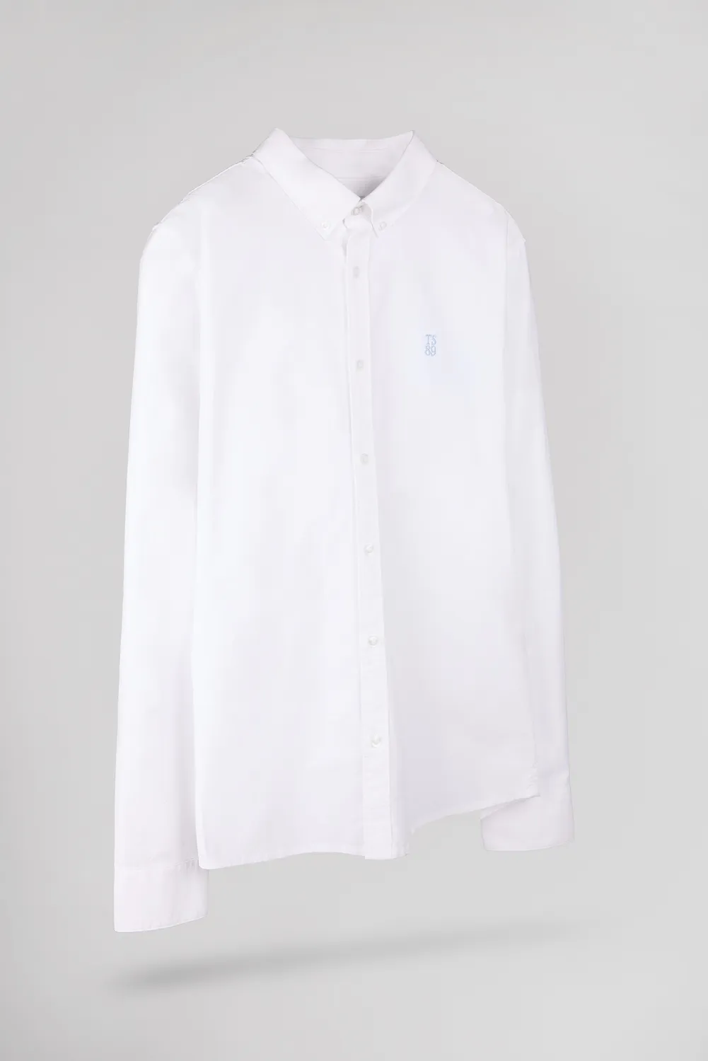 Teddy Smith C-Stan ML Camicia Bianca Oxford Cotone