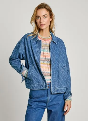 Pepe Jeans Joleen Giacca Donna M Bomber Denim