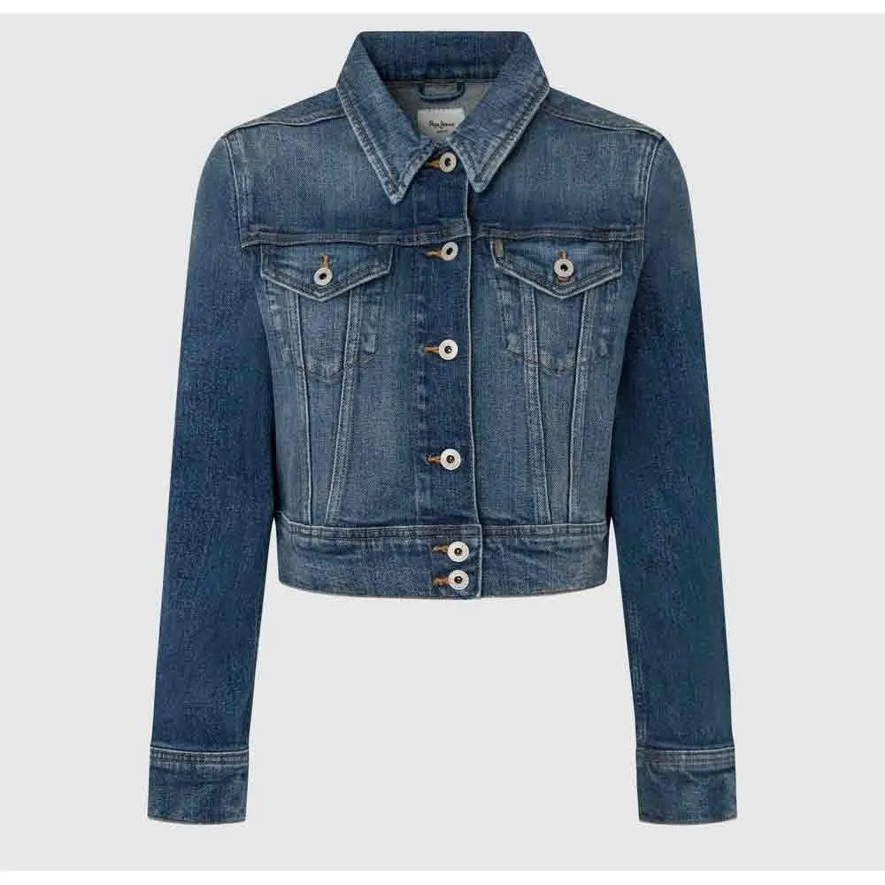 Pepe Jeans Giacca Jeans Donna L Corta Lavaggio Scuro